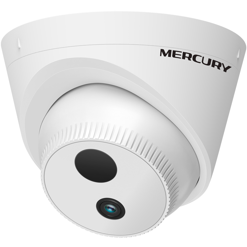 水星 MERCURY 摄像头300万H.265+半球监控poe供电红外30米夜视高清监控设备摄像机