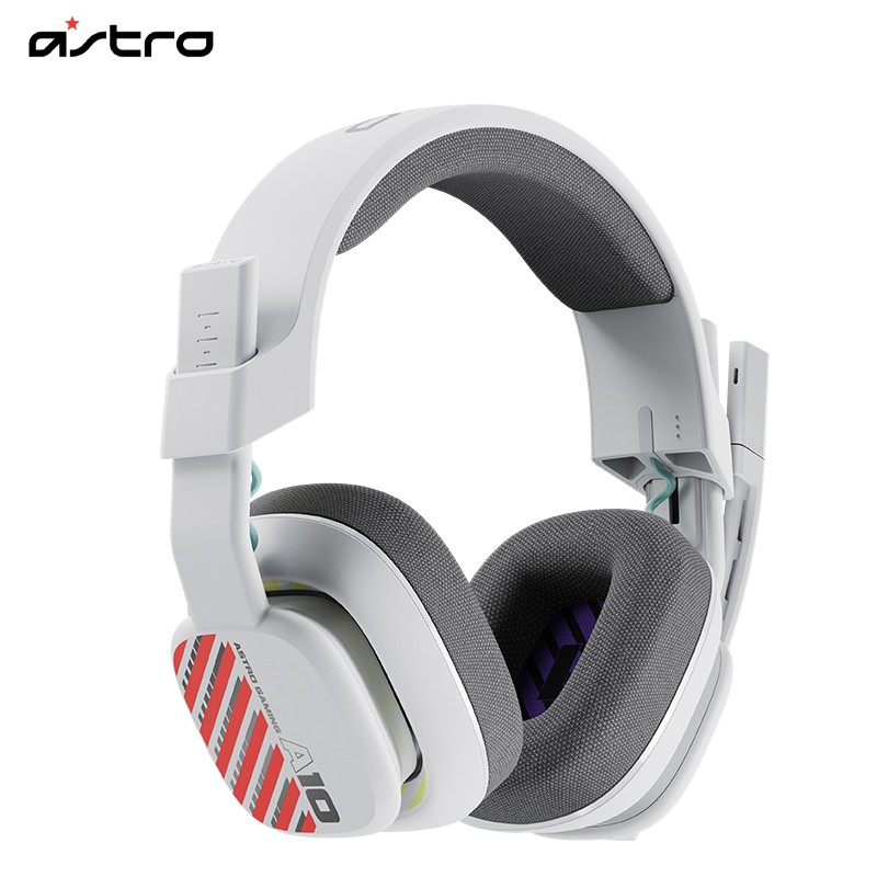 羅技（G） Astro A10升級款游戲耳機 電競耳機麥克風 頭戴式電腦耳機耳麥 輕量化立體聲耳機 A10 機甲白
