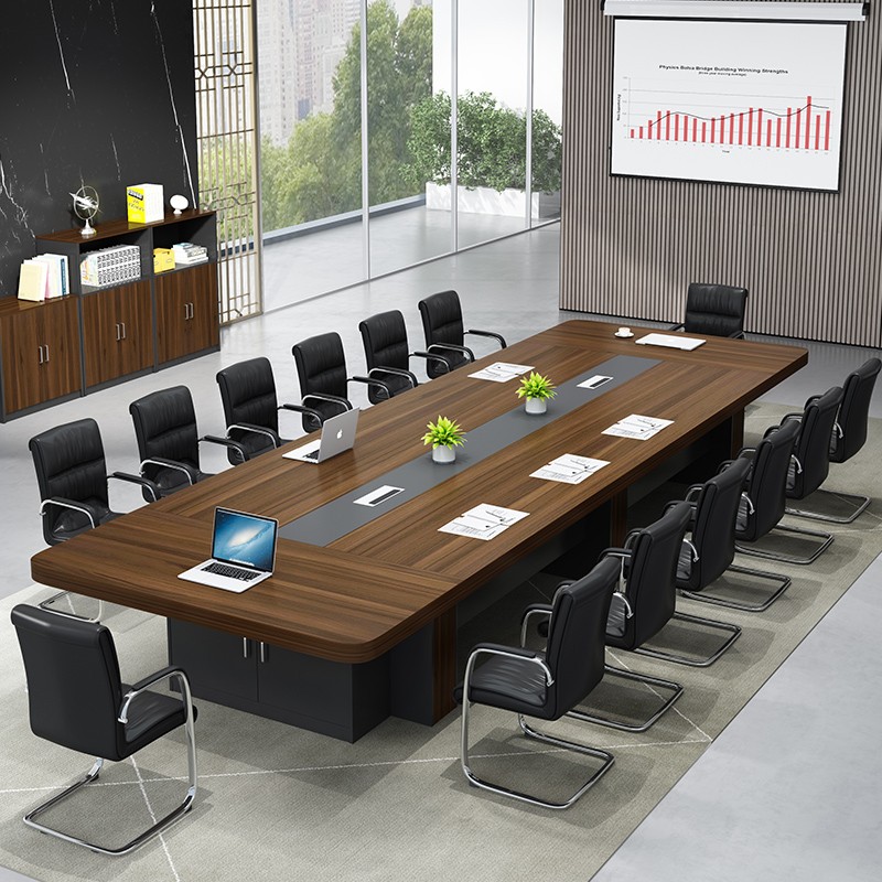 卡奈登CONEDUN办公家具 会议桌长桌 现代简约大型办公会议桌员工培训桌公司会议室桌 3米（10人位）ALZ-47