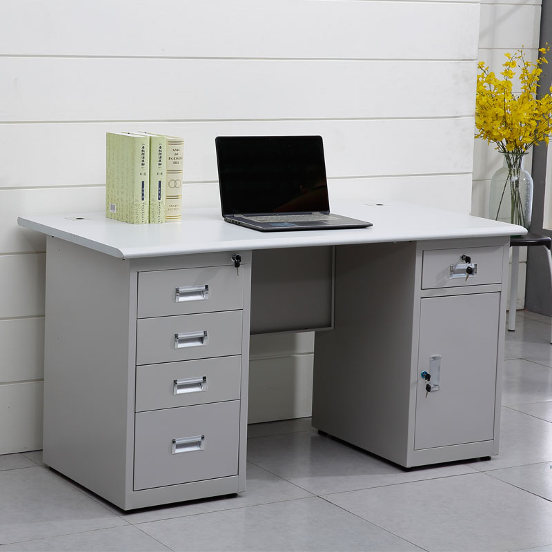 名鑫扬 加厚钢制 电脑桌 办公桌铁皮桌微机桌办公台员工桌写字台学生