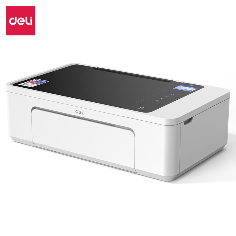 得力（deli）L300W彩色無線噴墨一體機 大容量墨盒 低成本家庭打印 微信無線打印 wifi無線連接